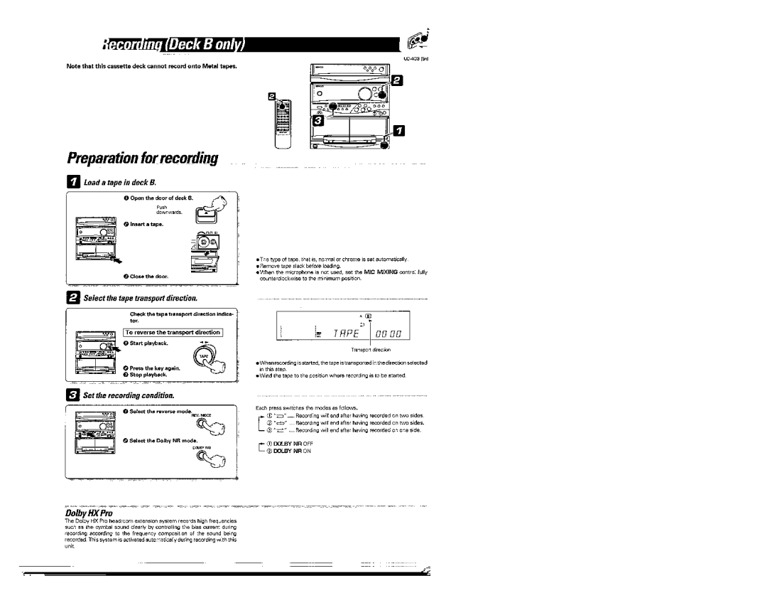 Kenwood UD-403 manual 