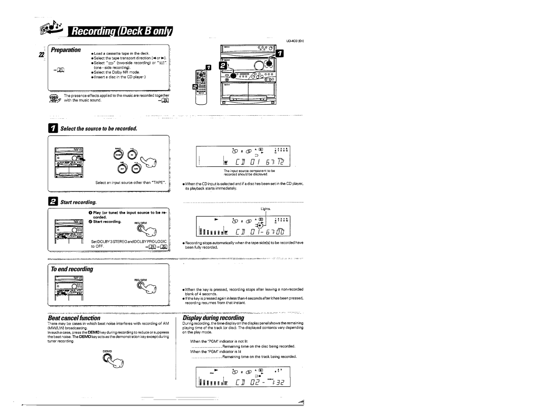 Kenwood UD-403 manual 