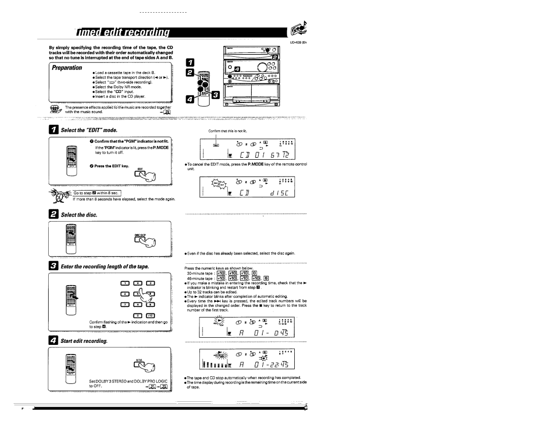 Kenwood UD-403 manual 