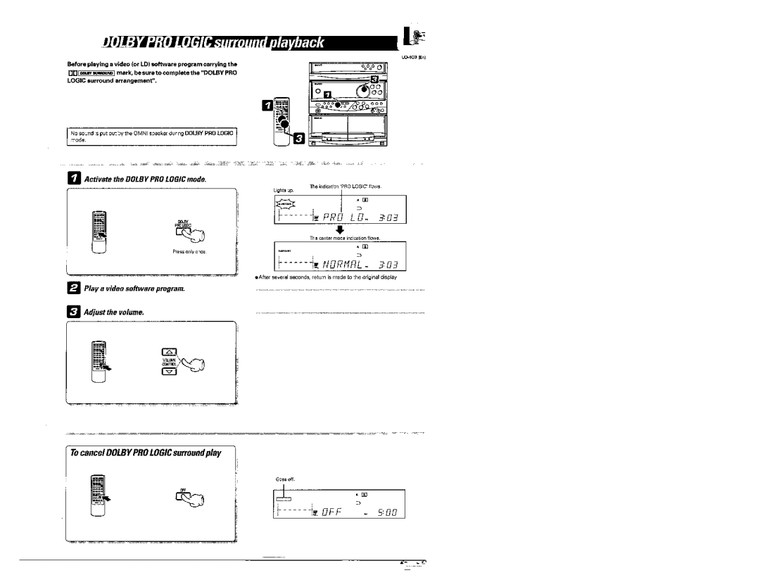 Kenwood UD-403 manual 