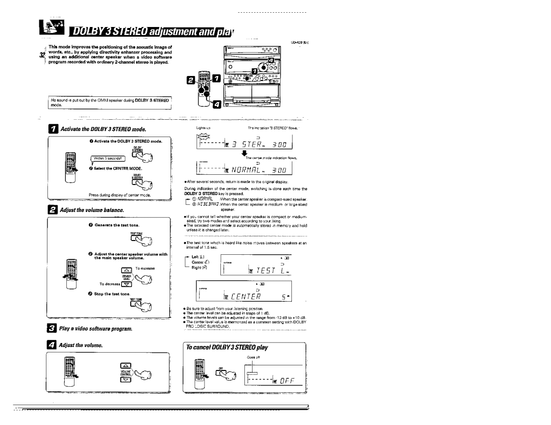 Kenwood UD-403 manual 