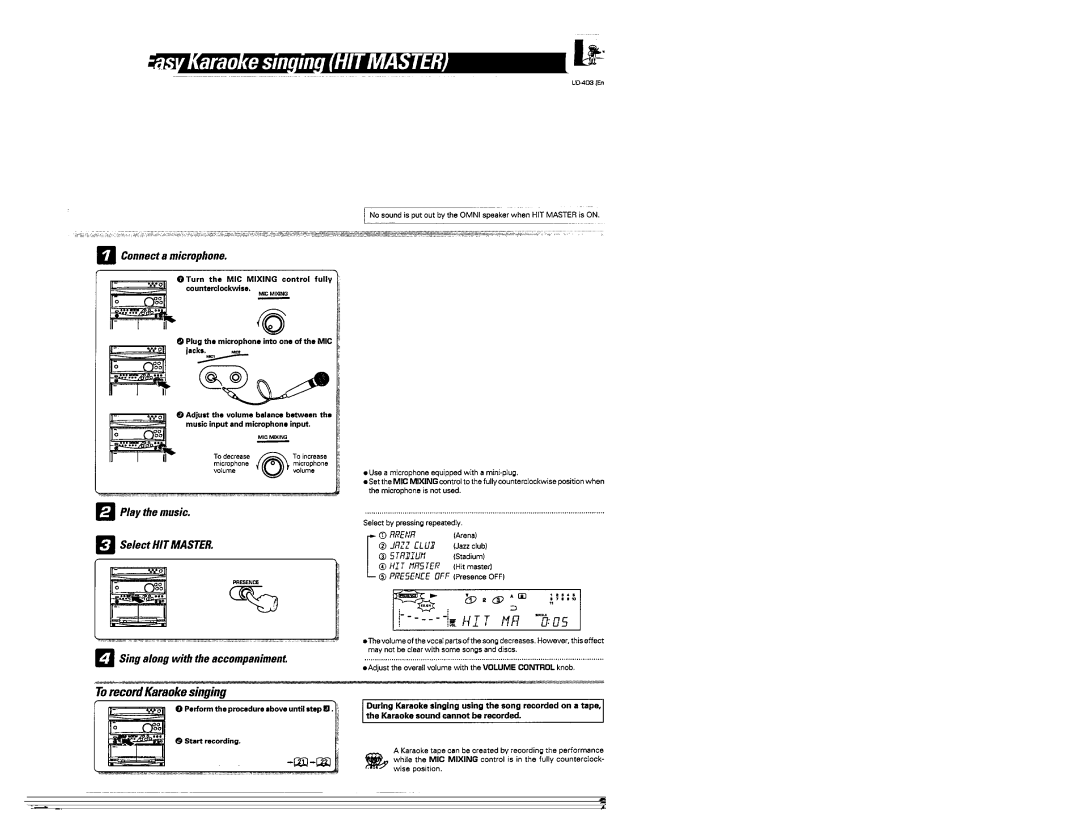 Kenwood UD-403 manual 