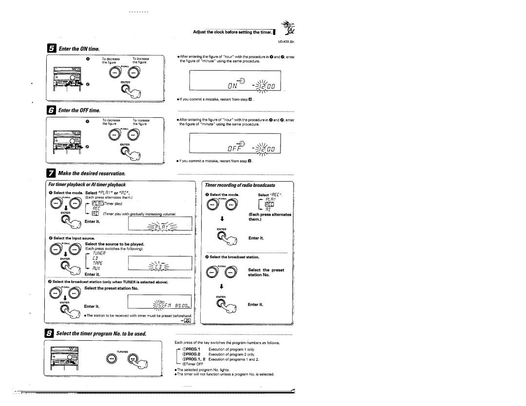 Kenwood UD-403 manual 