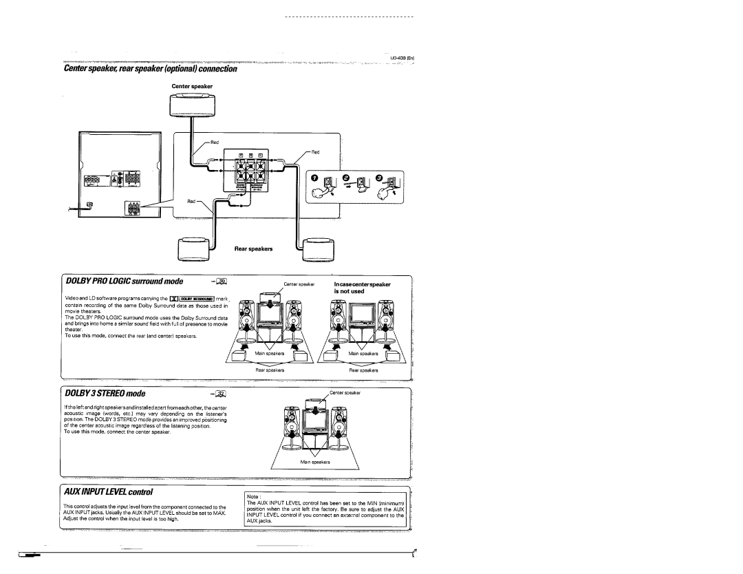 Kenwood UD-403 manual 