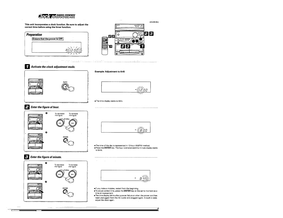 Kenwood UD-403 manual 