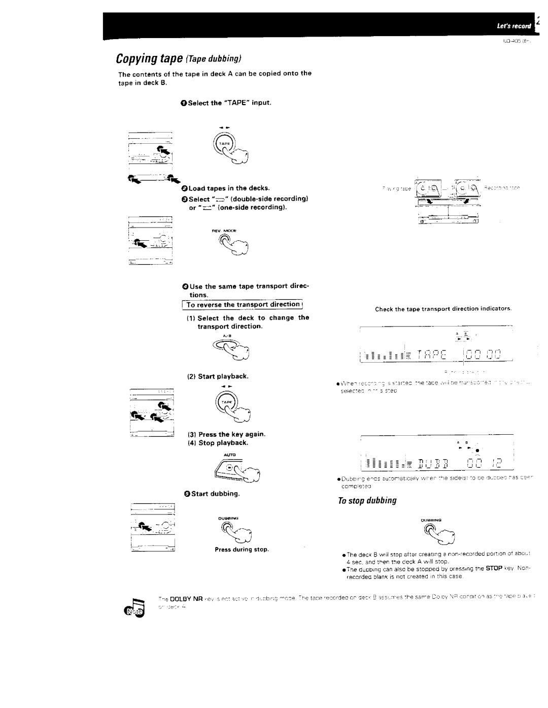 Kenwood UD-405 manual 