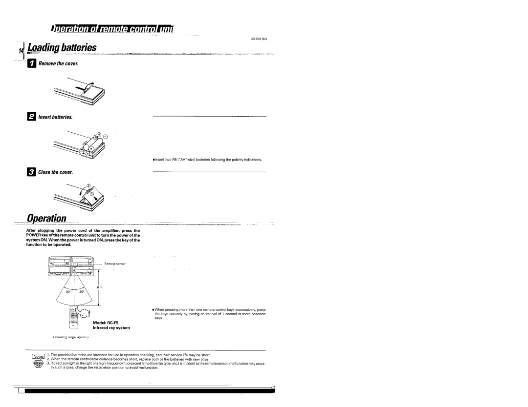 Kenwood UD-553 manual 