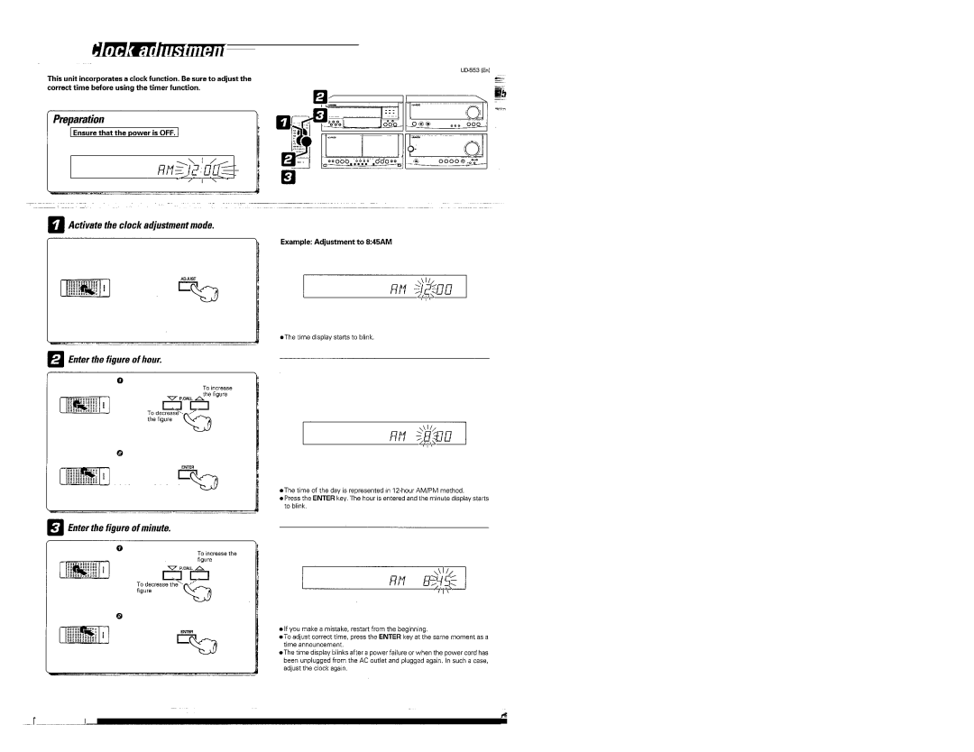 Kenwood UD-553 manual 