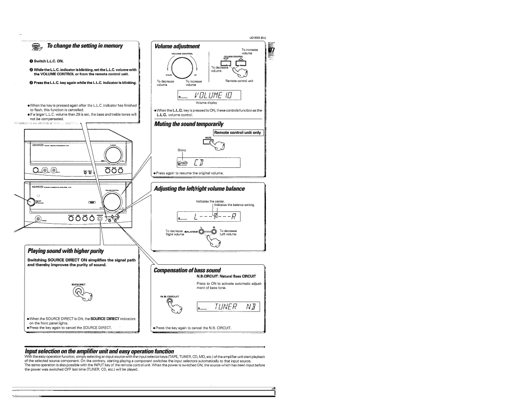 Kenwood UD-553 manual 