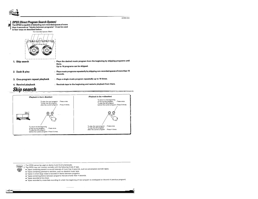 Kenwood UD-553 manual 