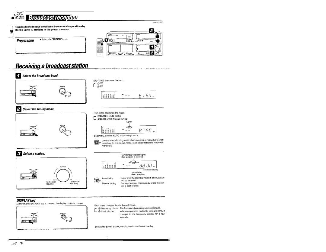 Kenwood UD-553 manual 