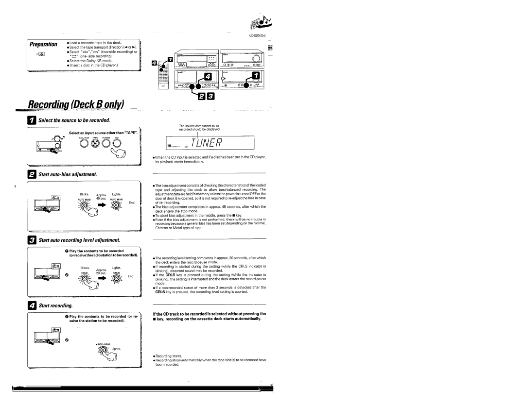 Kenwood UD-553 manual 