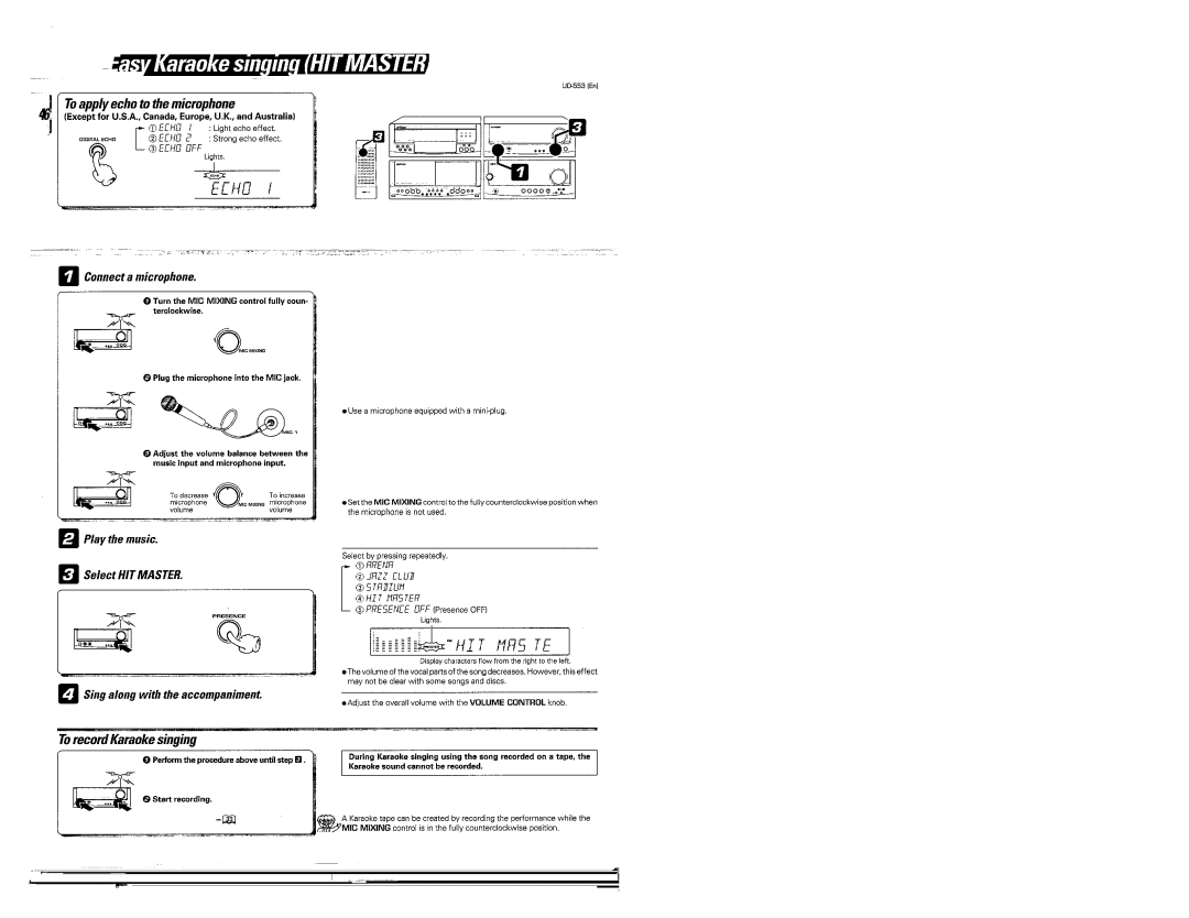 Kenwood UD-553 manual 