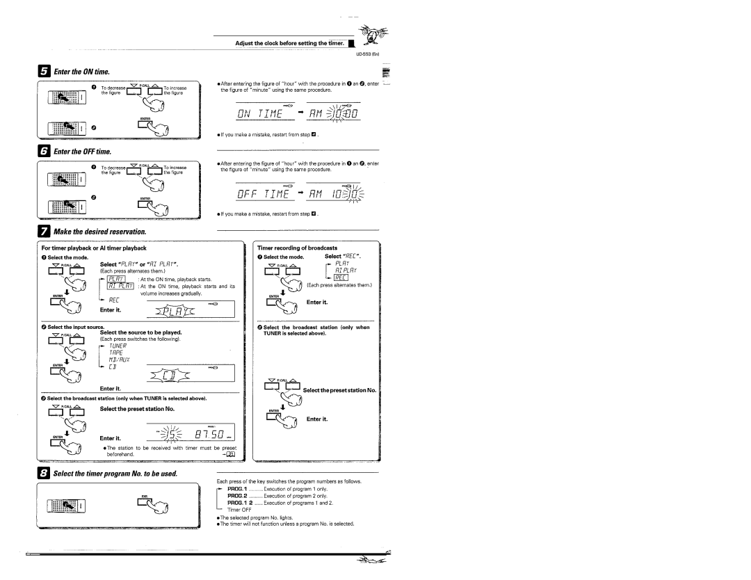 Kenwood UD-553 manual 