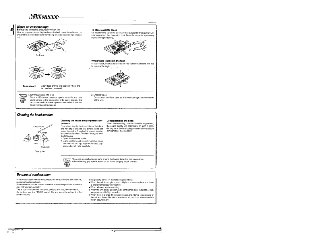 Kenwood UD-553 manual 