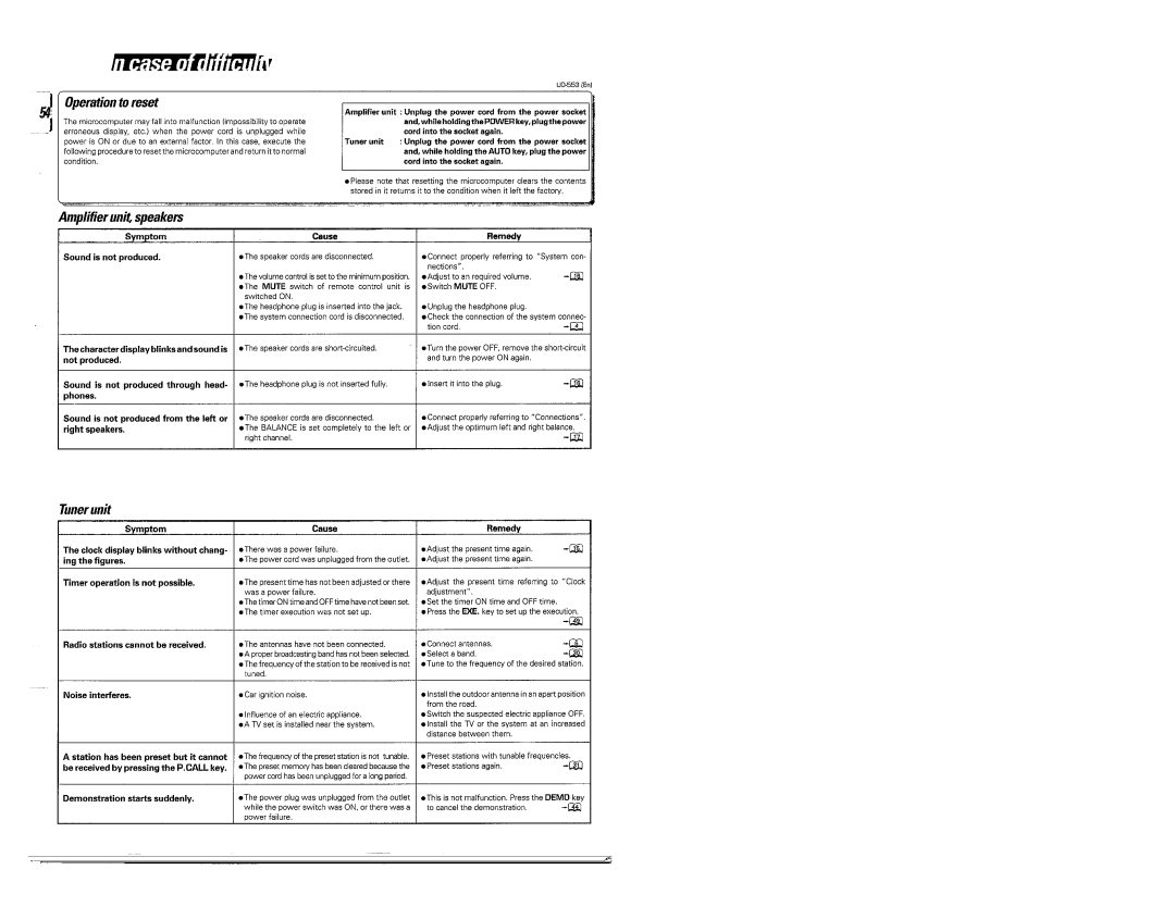 Kenwood UD-553 manual 