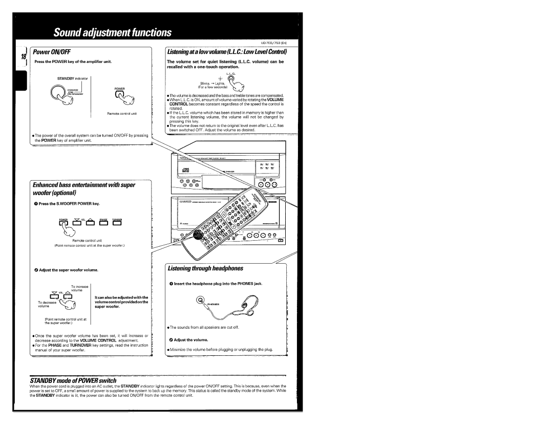 Kenwood UD-753, UD-703 manual 