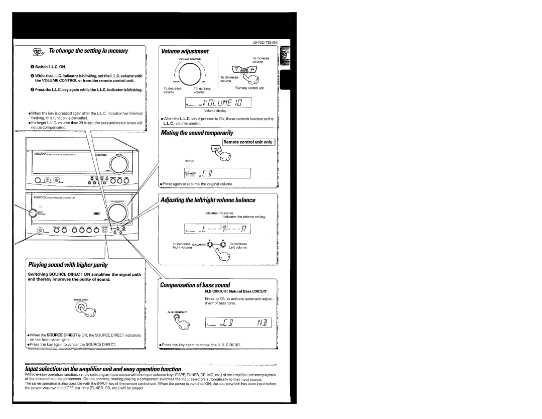 Kenwood UD-703, UD-753 manual 