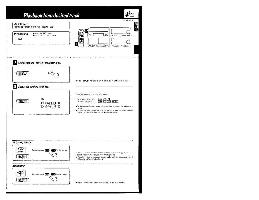 Kenwood UD-703, UD-753 manual 