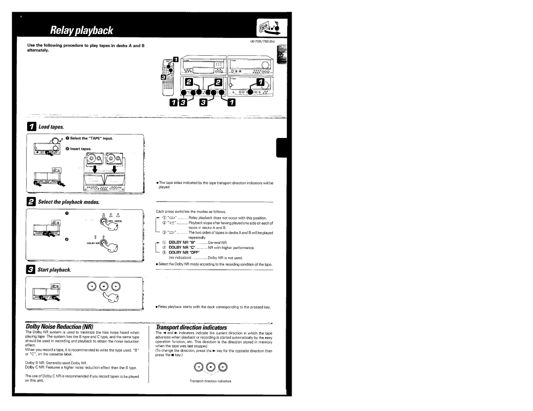 Kenwood UD-703, UD-753 manual 