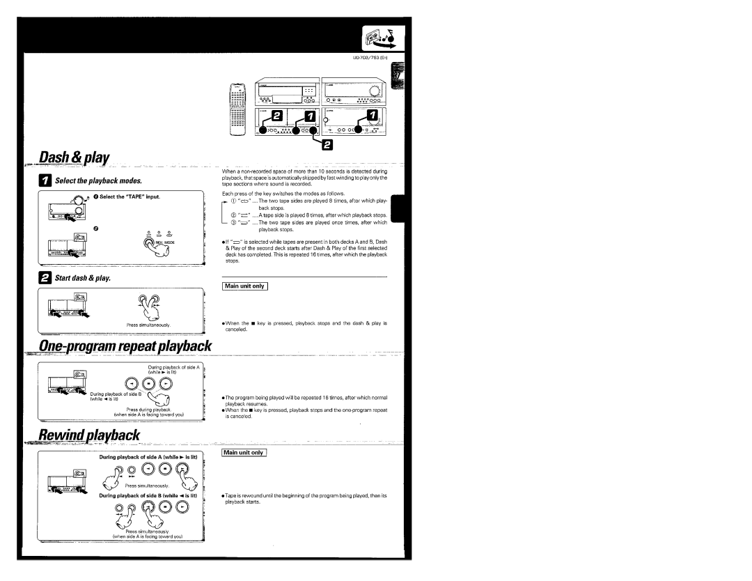 Kenwood UD-703, UD-753 manual 