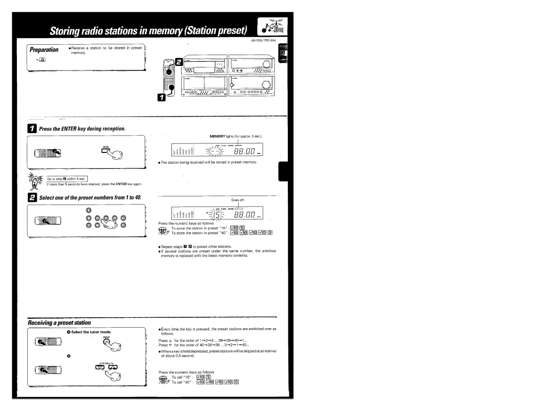 Kenwood UD-703, UD-753 manual 