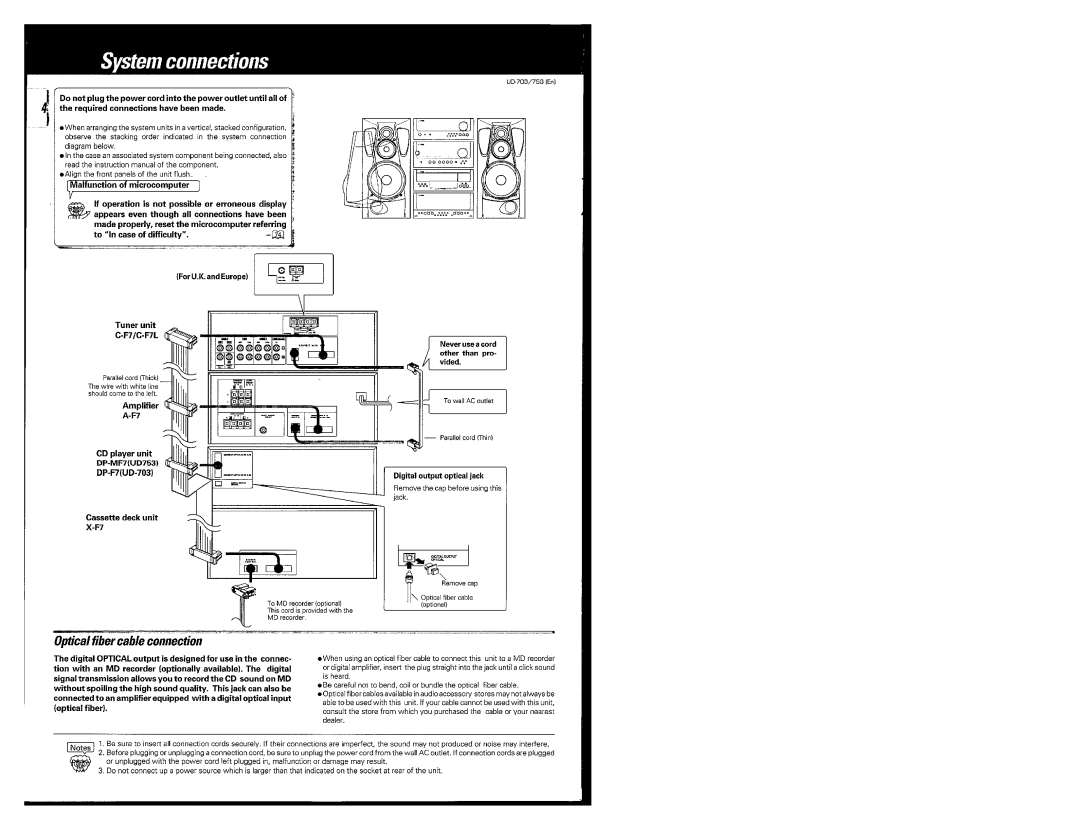 Kenwood UD-753, UD-703 manual 