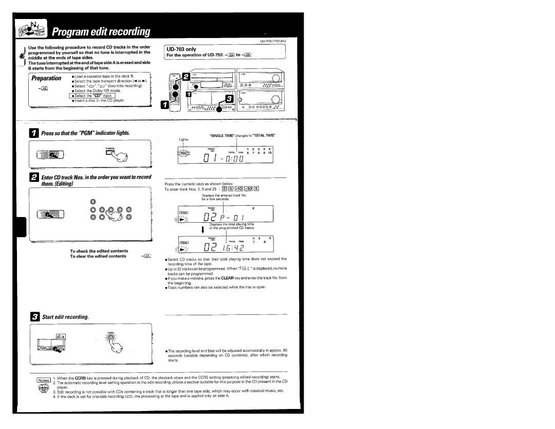 Kenwood UD-753, UD-703 manual 