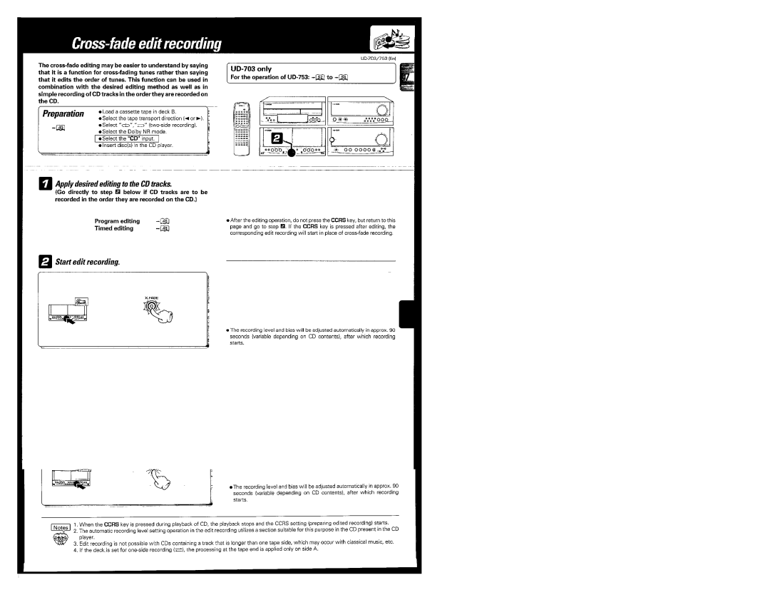 Kenwood UD-703, UD-753 manual 