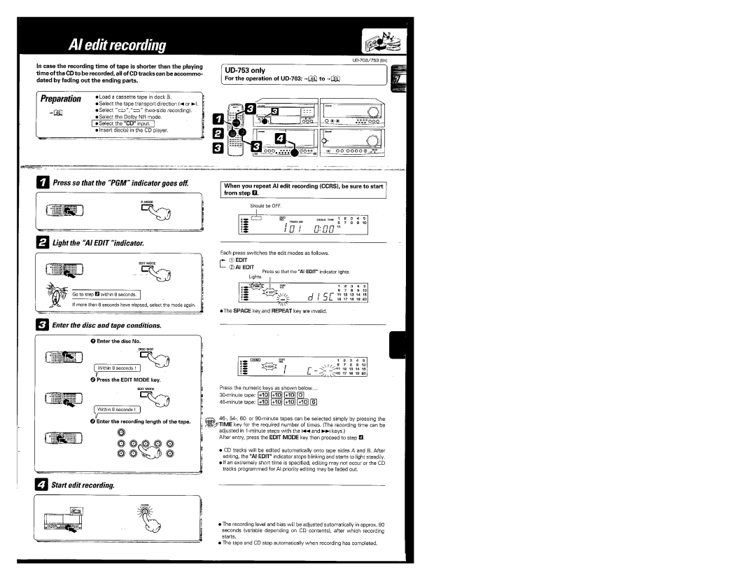 Kenwood UD-703, UD-753 manual 