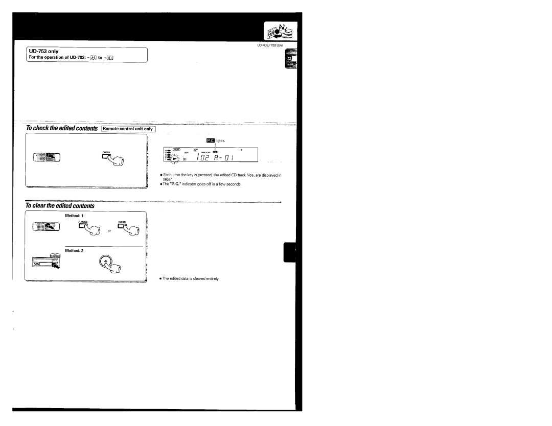 Kenwood UD-703, UD-753 manual 