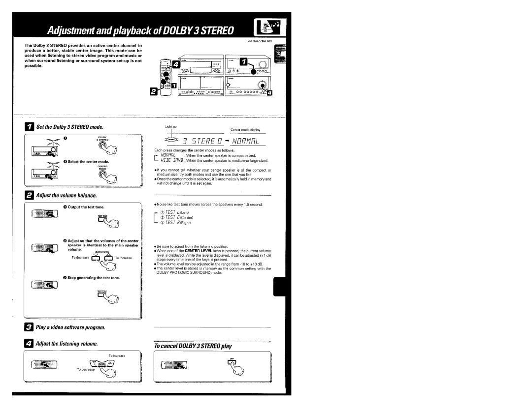 Kenwood UD-703, UD-753 manual 