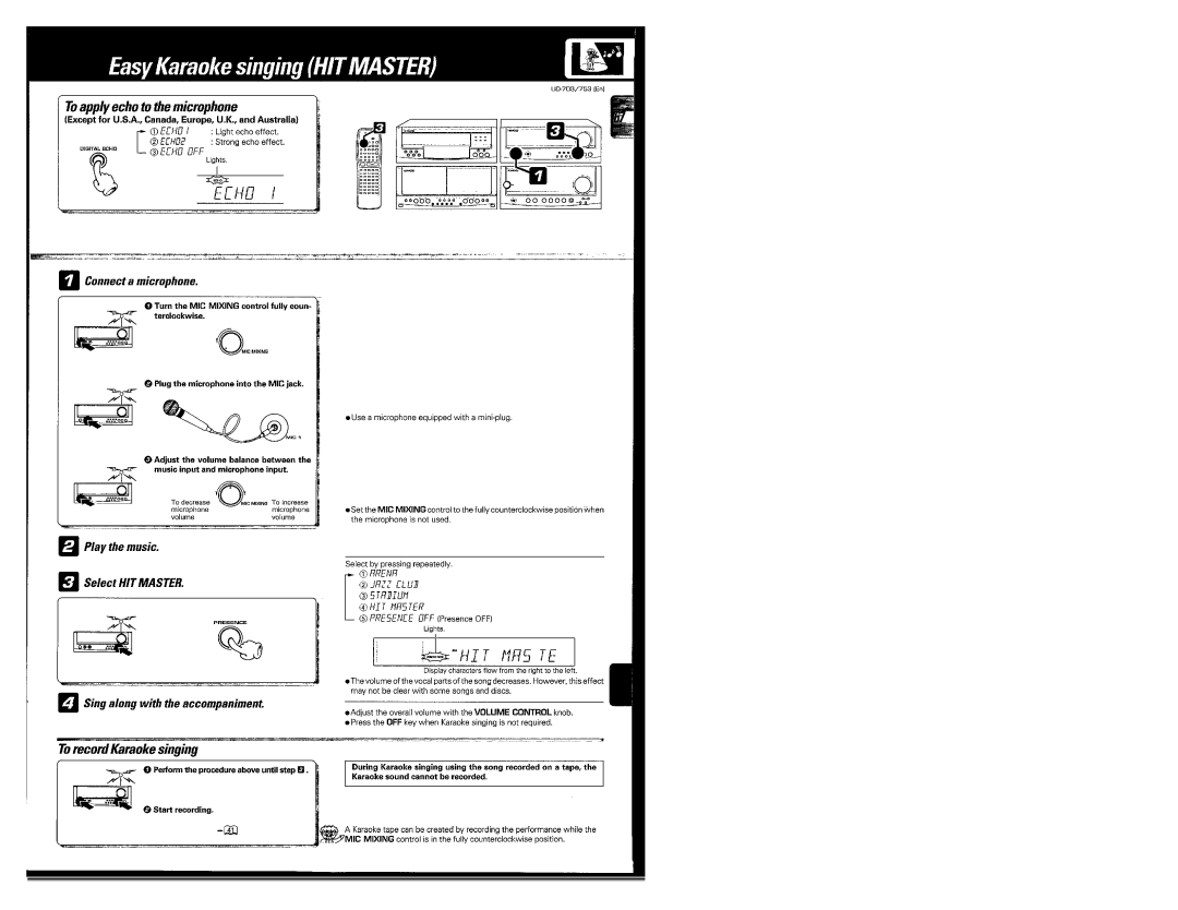 Kenwood UD-703, UD-753 manual 