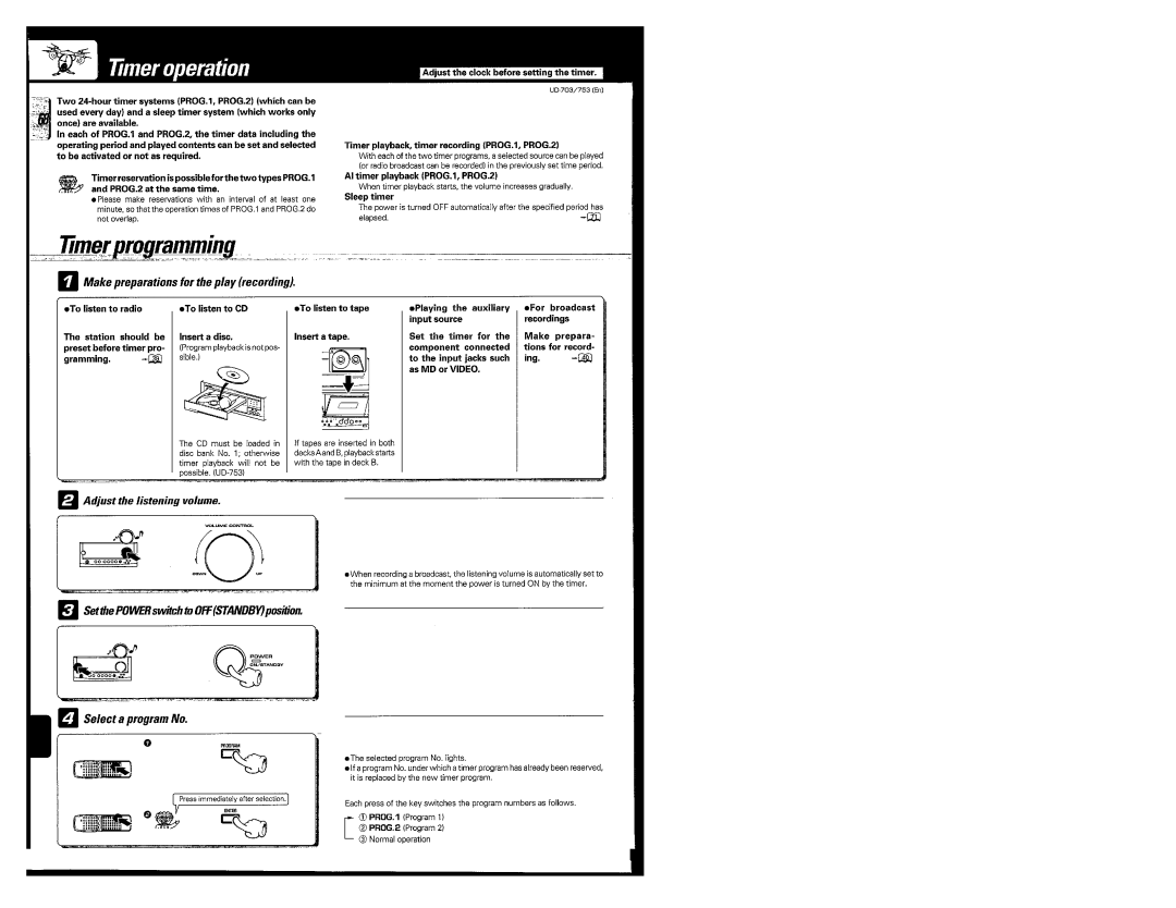 Kenwood UD-753, UD-703 manual 