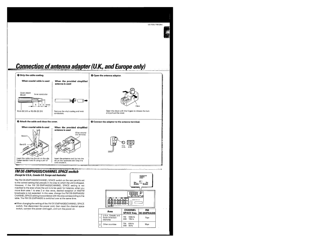 Kenwood UD-703, UD-753 manual 