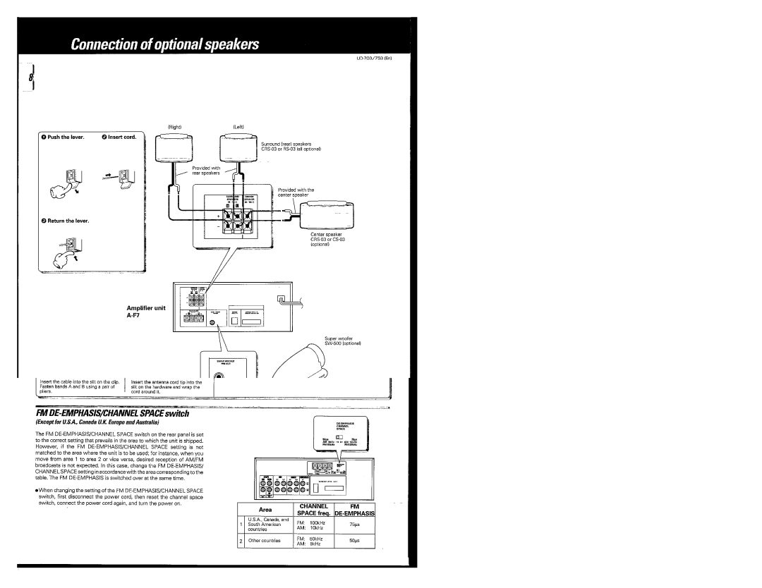 Kenwood UD-753, UD-703 manual 