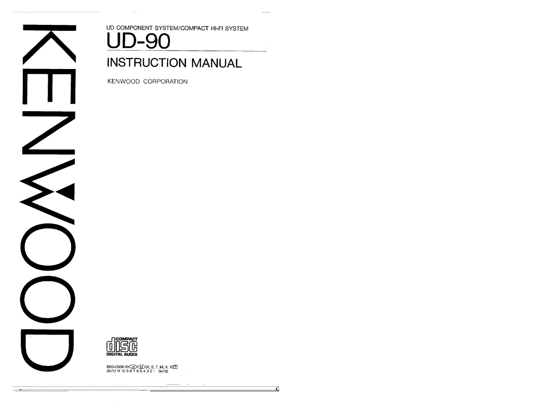 Kenwood UD-90 manual 