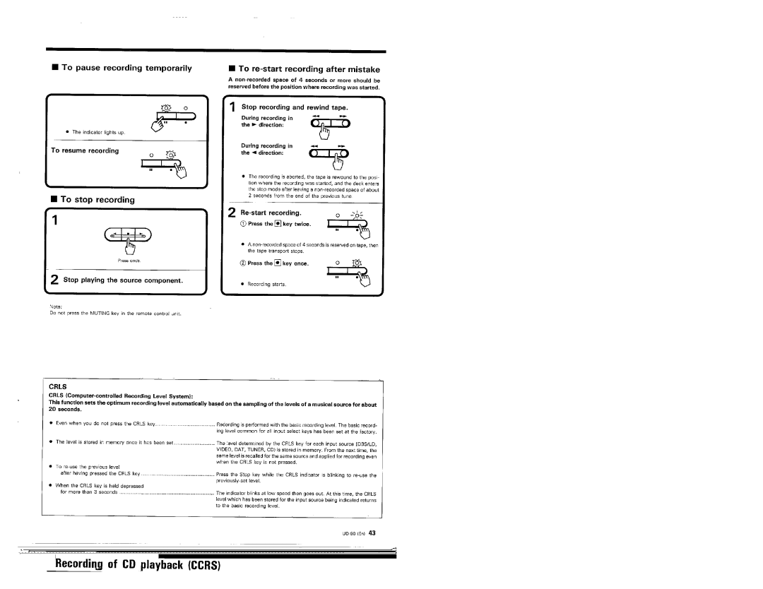 Kenwood UD-90 manual 