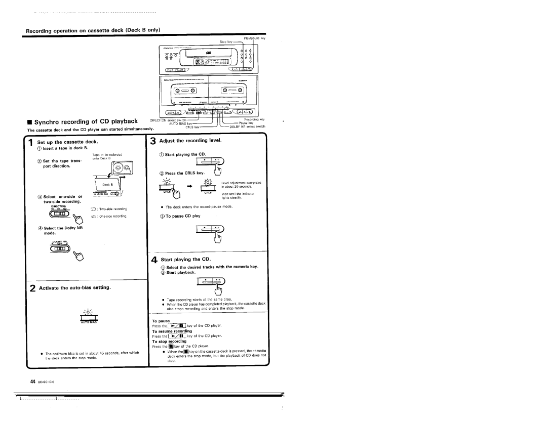 Kenwood UD-90 manual 