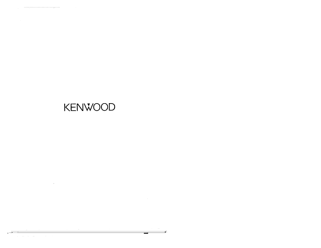 Kenwood UD-90 manual 