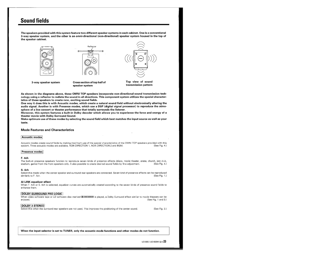 Kenwood UD-900M manual 