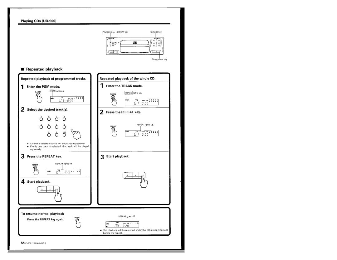 Kenwood UD-900M manual 