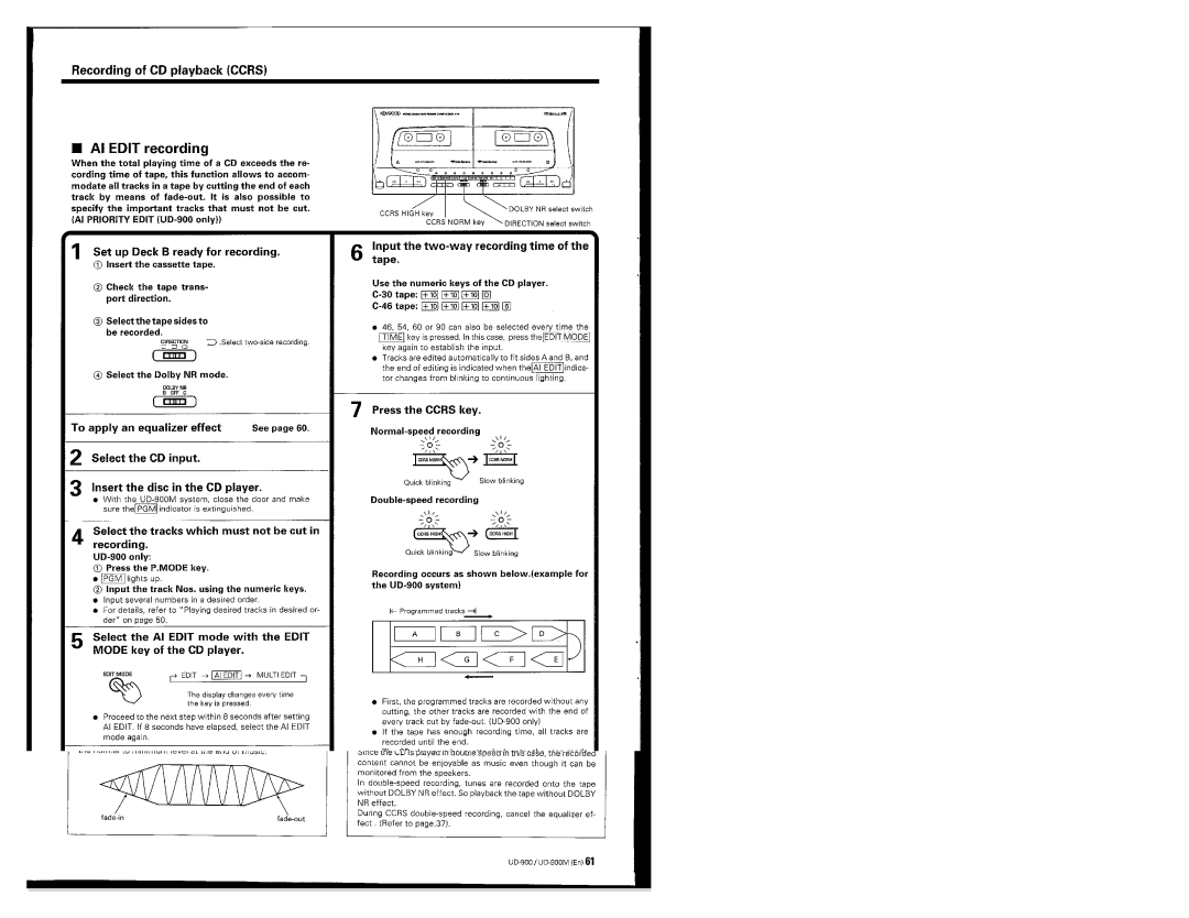 Kenwood UD-900M manual 