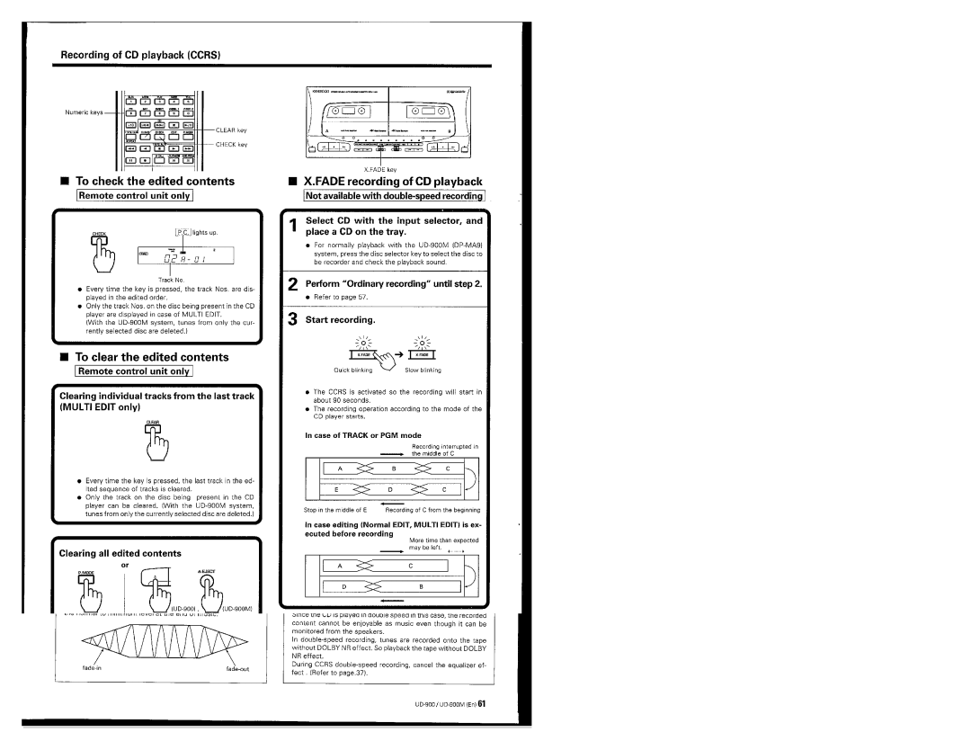 Kenwood UD-900M manual 