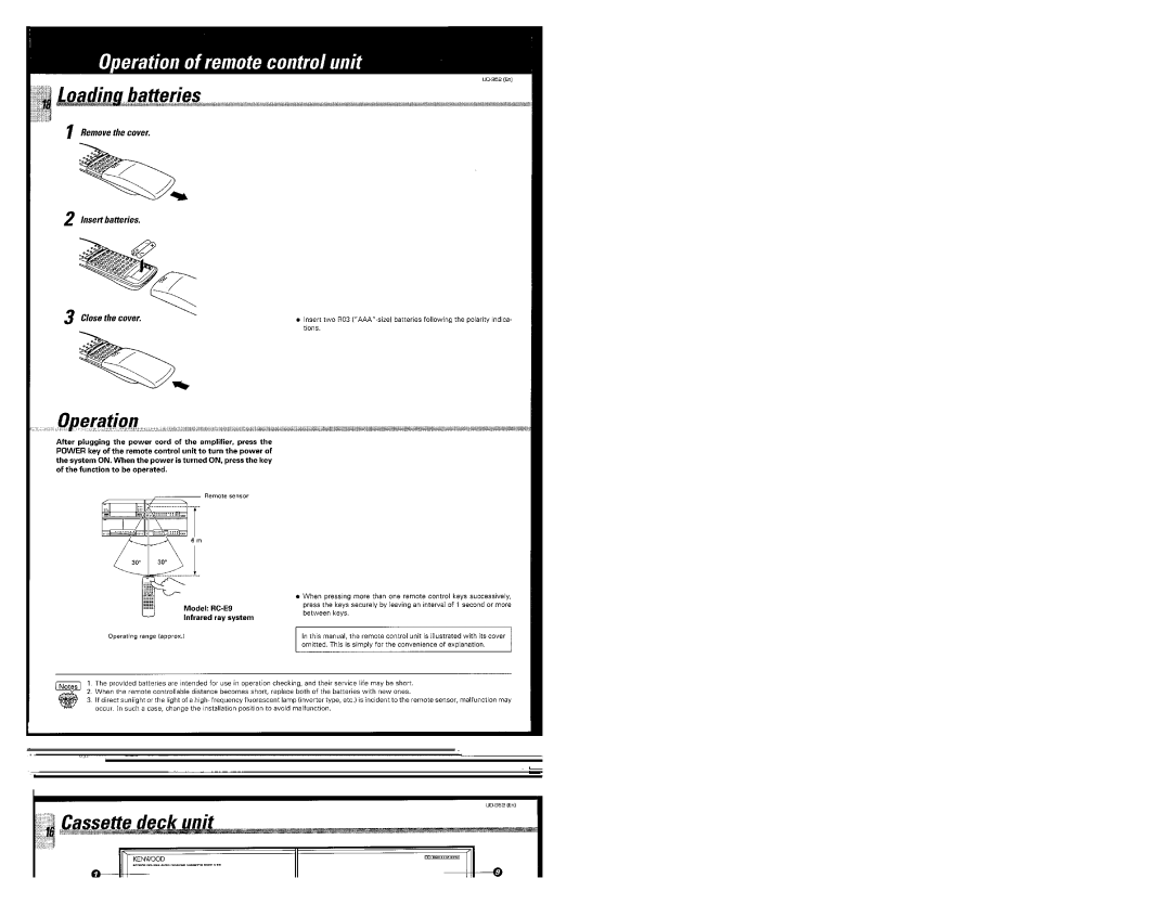 Kenwood UD-952 manual 