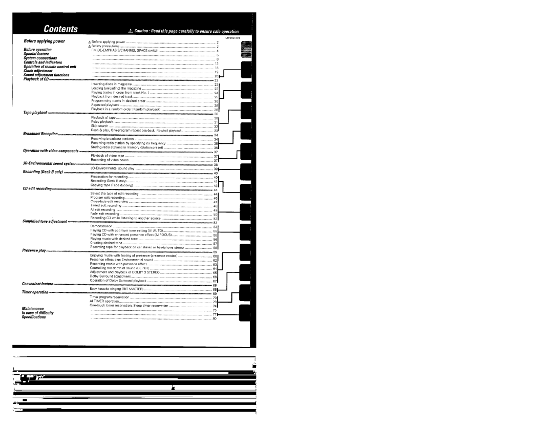 Kenwood UD-952 manual 