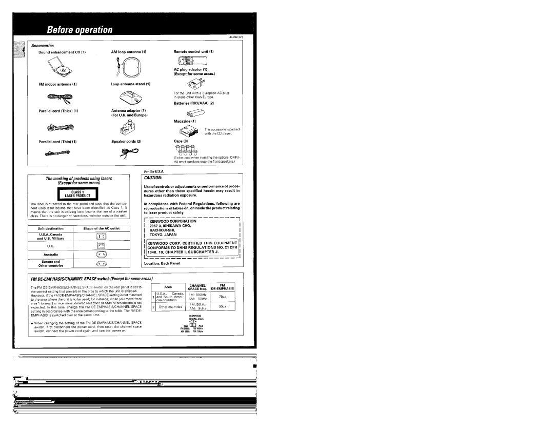 Kenwood UD-952 manual 