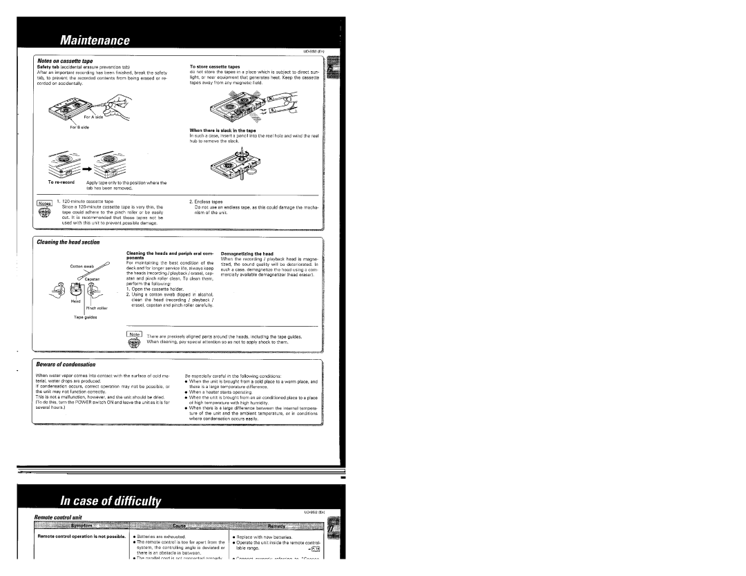 Kenwood UD-952 manual 