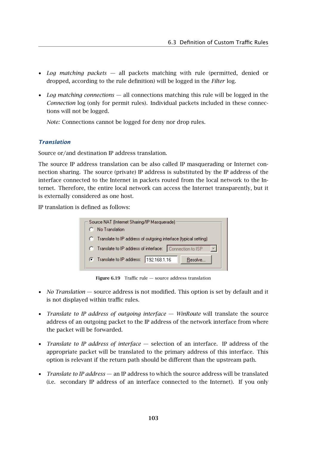 Kerio Tech Firewall6 manual Translation, 103 