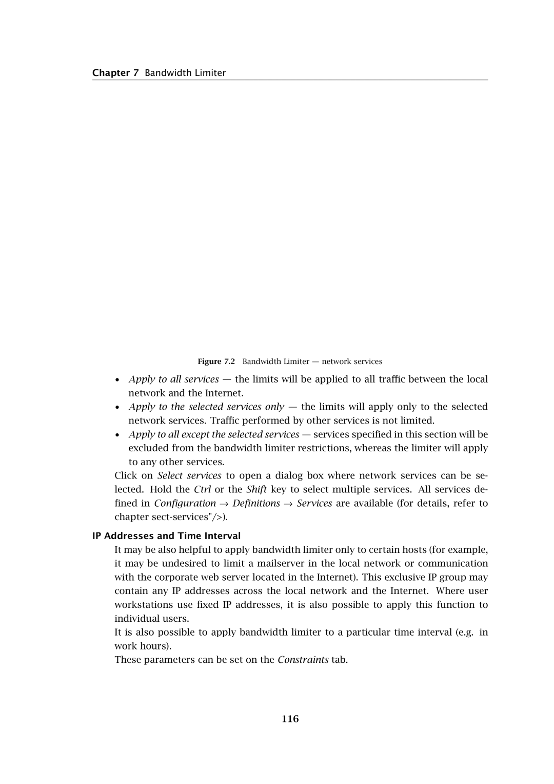 Kerio Tech Firewall6 manual IP Addresses and Time Interval, 116 